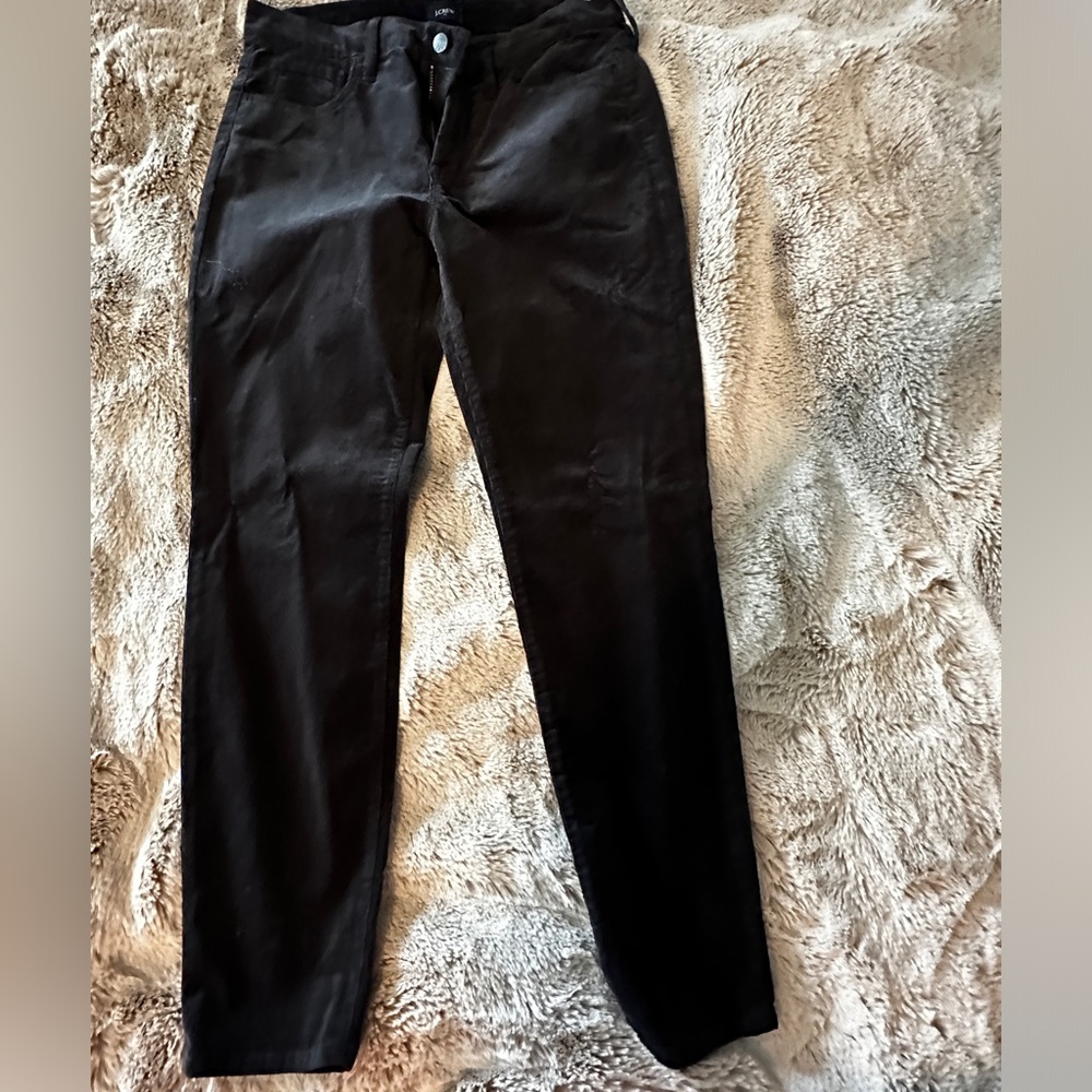 J.crew cordoroy black skinny pants